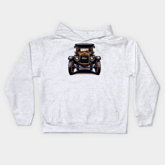 Ford Model T Kids Hoodie by Vehicles-Art